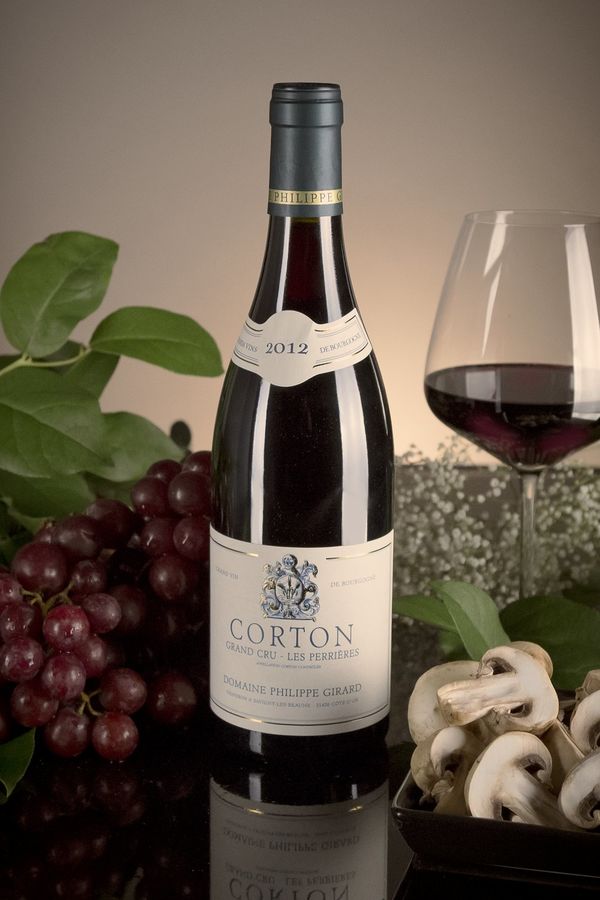 French Red Burgundy Wine, Domaine Philippe Girard 2012 Corton Perrieres