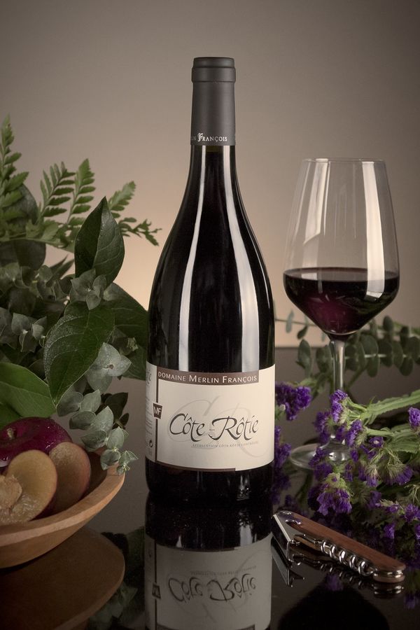 French Red Rhone Wine, Domaine François Merlin 2012 Côte-Rôtie