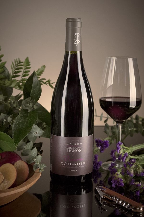 French Red Rhone Wine, Domaine Christophe Pichon 2012 Côte-Rôtie Promesse