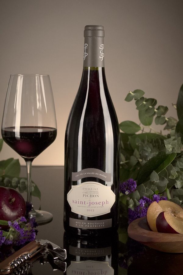 French Red Rhone Wine, Domaine Christophe Pichon 2012 Saint-Joseph