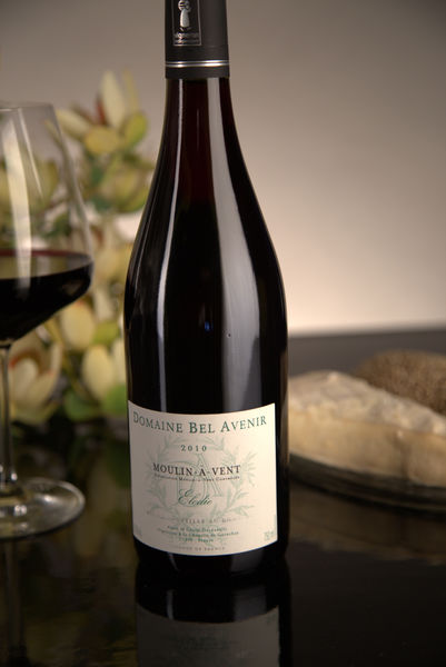 French Red Beaujolais Wine, Domaine Bel Avenir 2010 Moulin-a-Vent Elodie