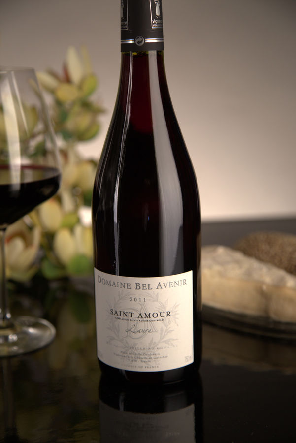 French Red Beaujolais Wine, Domaine Bel Avenir 2011 Saint-Amour Laura