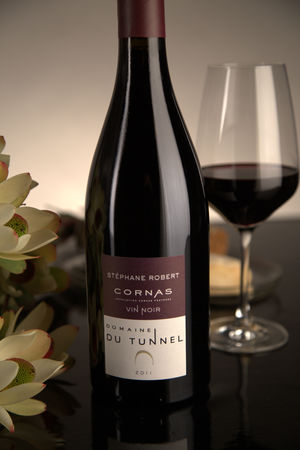 French Red Rhone Wine, Domaine du Tunnel 2011 Cornas Vin Noir