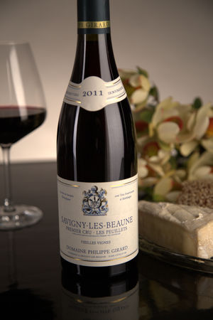 French Red Burgundy Wine, Domaine Philippe Girard 2011 Savigny-les-Beaune Premier Cru Les Peuillets