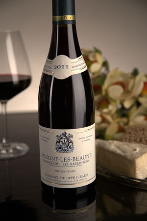 French Red Burgundy Wine, Domaine Philippe Girard 2011 Savigny-les-Beaune Premier Cru Les Narbantons