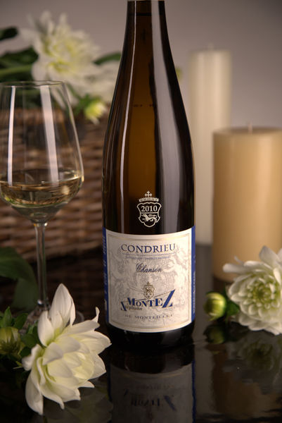 French White Rhone Wine, Domaine du Monteillet 2010 Condrieu Chanson