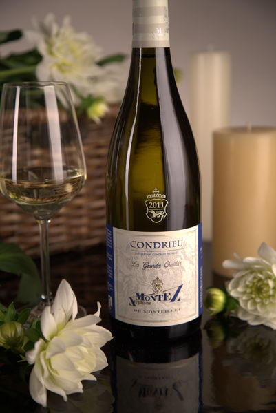 French White Rhone Wine, Domaine du Monteillet 2011 Condrieu Les Grandes Chaillées