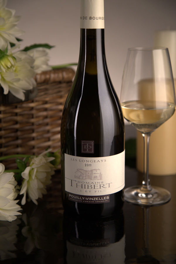 French White Burgundy Wine, Domaine Thibert Père et Fils 2011 Pouilly-Vinzelles Les Longeays