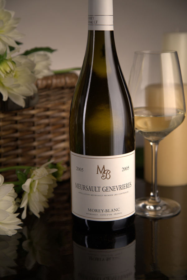 French White Burgundy Wine, Maison Morey-Blanc 2005 Meursault Premier Cru Genevrieres