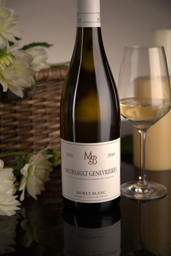 French White Burgundy Wine, Maison Morey-Blanc 2010 Meursault Premier Cru Genevrieres