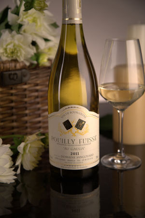 French White Burgundy Wine, Domaine Sangouard 2011 Pouilly-Fuissé Au Gaulia