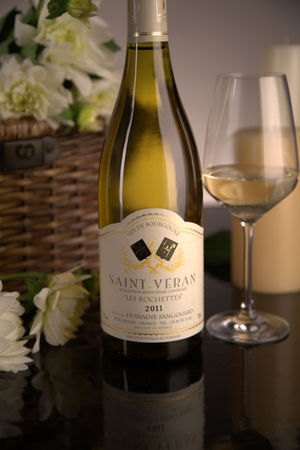 French White Burgundy Wine, Domaine Sangouard 2011 Saint-Véran Les Rochettes