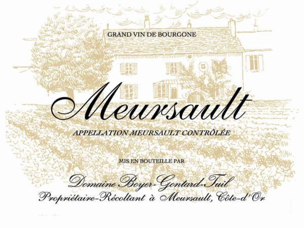 French White Burgundy Wine, Domaine Boyer-Gontard 2010 Meursault