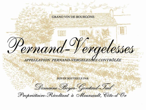 French White Burgundy Wine, Domaine Boyer-Gontard 2011 Pernand-Vergelesses En Caradeux