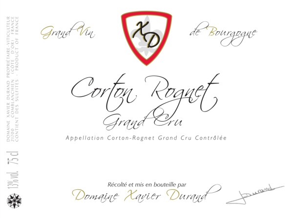 French Red Burgundy Wine, Domaine Xavier Durand 2011 Corton Rognet