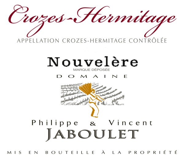 French Red Rhone Wine, Domaine Philippe & Vincent Jaboulet 2009 Crozes-Hermitage Nouvelère