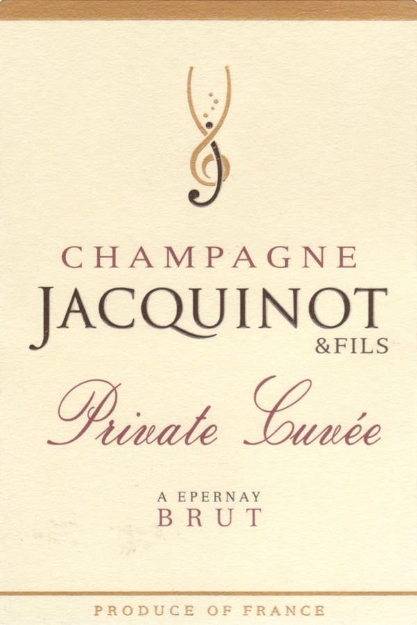 French Champagne, Champagne Jacquinot & Fils Champagne Private Cuvée