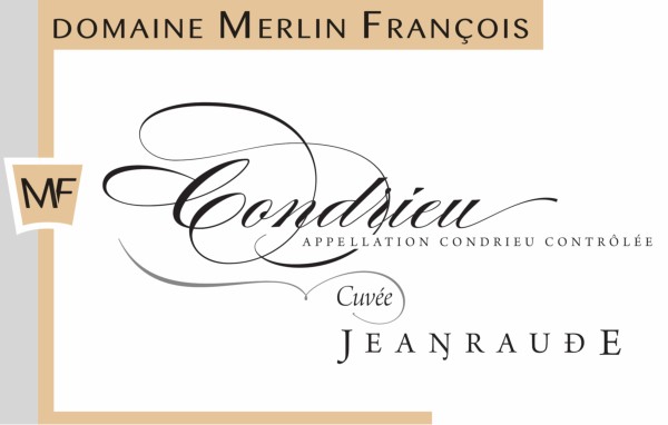 French White Rhone Wine, Domaine François Merlin 2012 Condrieu Cuvée Jeanraude