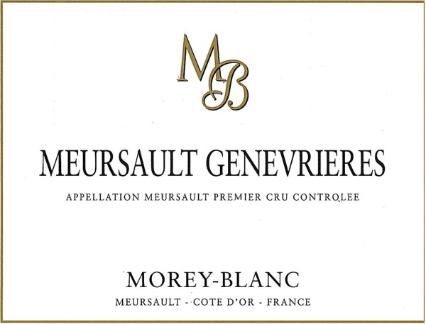 French White Burgundy Wine, Maison Morey-Blanc 2005 Meursault Premier Cru Genevrieres