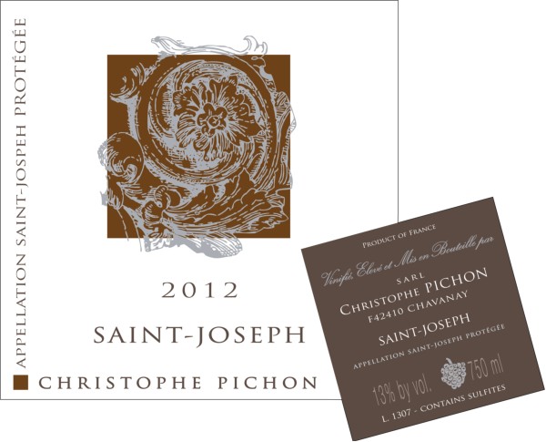 French White Rhone Wine, Domaine Christophe Pichon 2012 Saint-Joseph