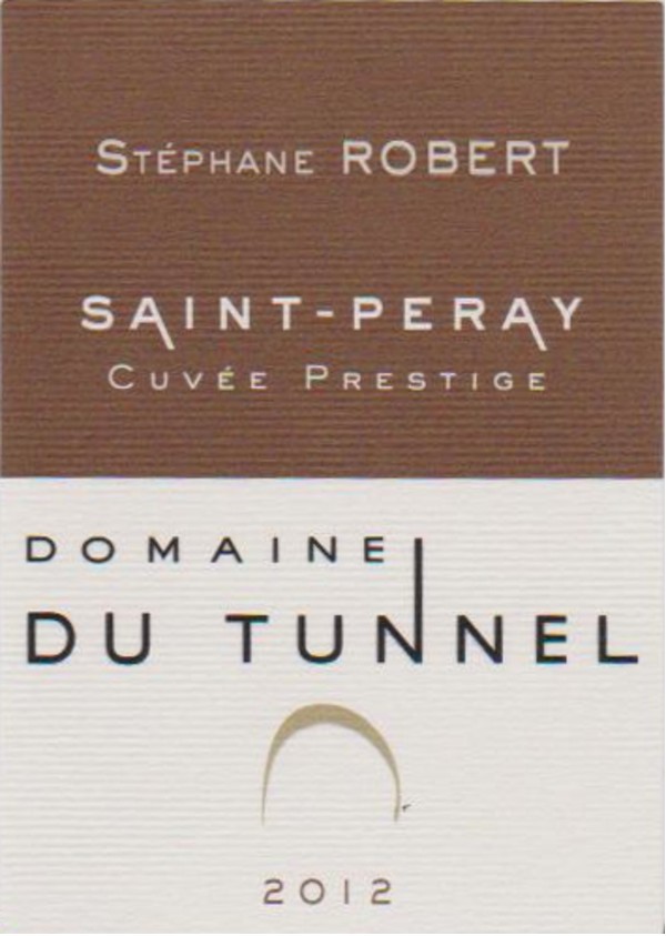 French White Rhone Wine, Domaine du Tunnel 2012 Saint-Péray Cuvée Prestige