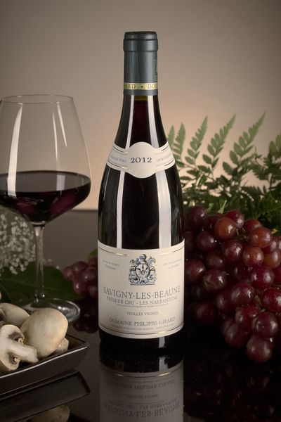 French Red Burgundy Wine, Domaine Philippe Girard 2012 Savigny-les-Beaune Premier Cru Les Narbantons