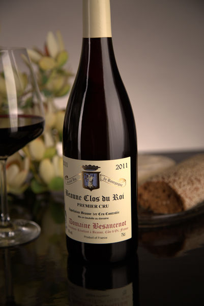 French Red Burgundy Wine, Domaine Besancenot 2011 Beaune Premier Cru Clos du Roi