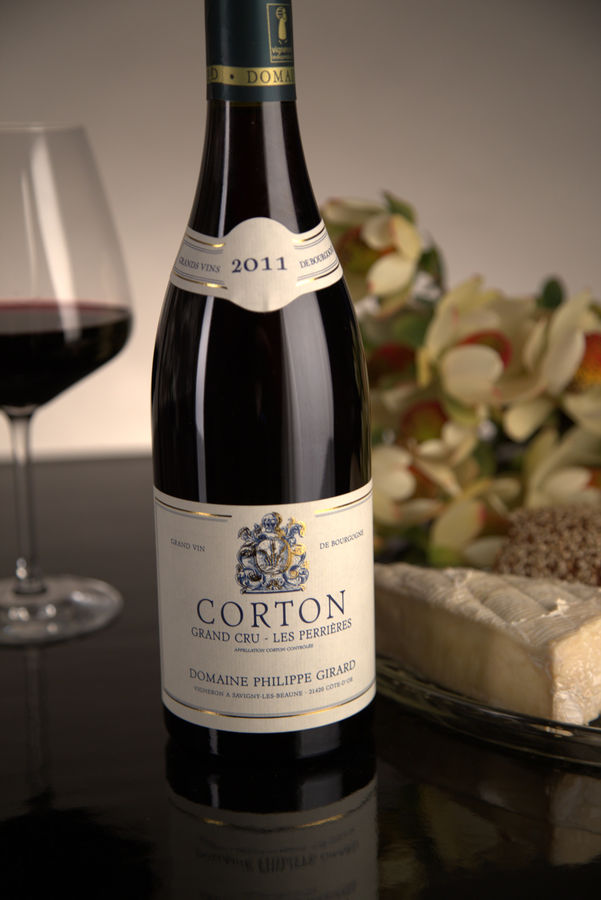 French Red Burgundy Wine, Domaine Philippe Girard 2011 Corton Perrieres