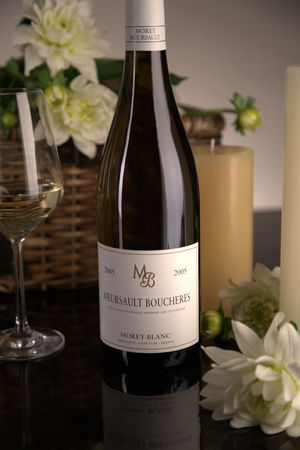French White Burgundy Wine, Maison Morey-Blanc 2005 Meursault Premier Cru Boucheres