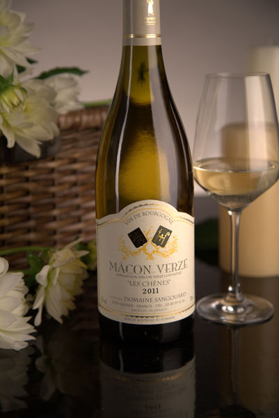 French White Burgundy Wine, Domaine Sangouard 2011 Mâcon-Verzé Les Chenes