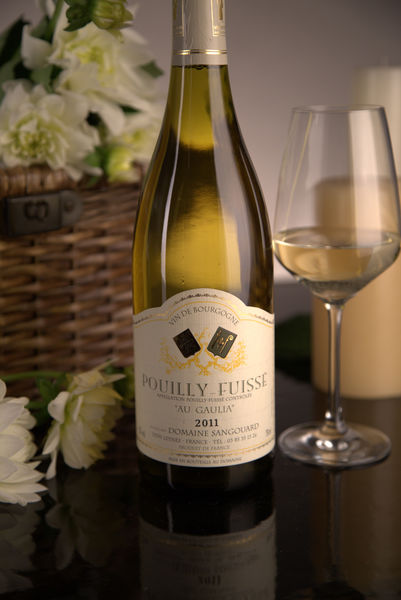 French White Burgundy Wine, Domaine Sangouard 2011 Pouilly-Fuissé Au Gaulia