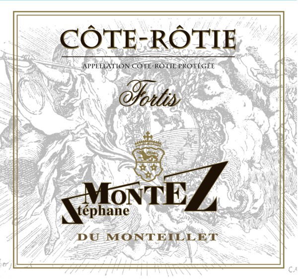 French Red Rhone Wine, Domaine du Monteillet 2010 Côte-Rôtie Fortis
