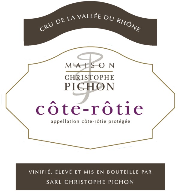 French Red Rhone Wine, Domaine Christophe Pichon 2012 Côte-Rôtie Promesse